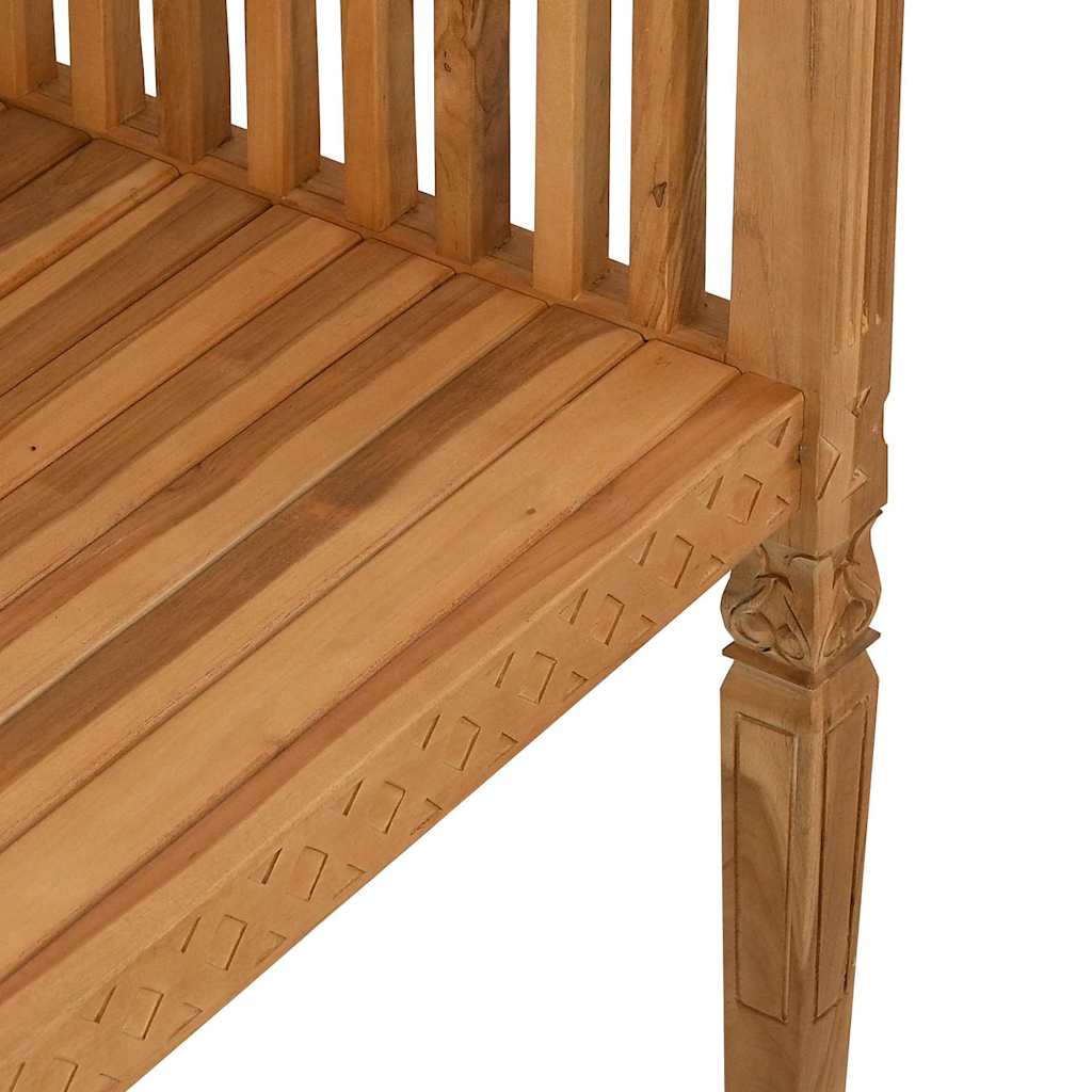 Garden Bench Brown 127.5 x 52 x 80 cm Solid teak wood