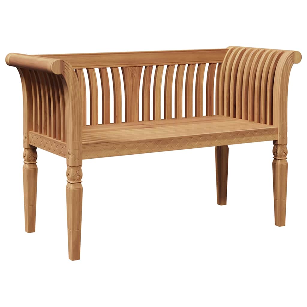 Garden Bench Brown 127.5 x 52 x 80 cm Solid teak wood