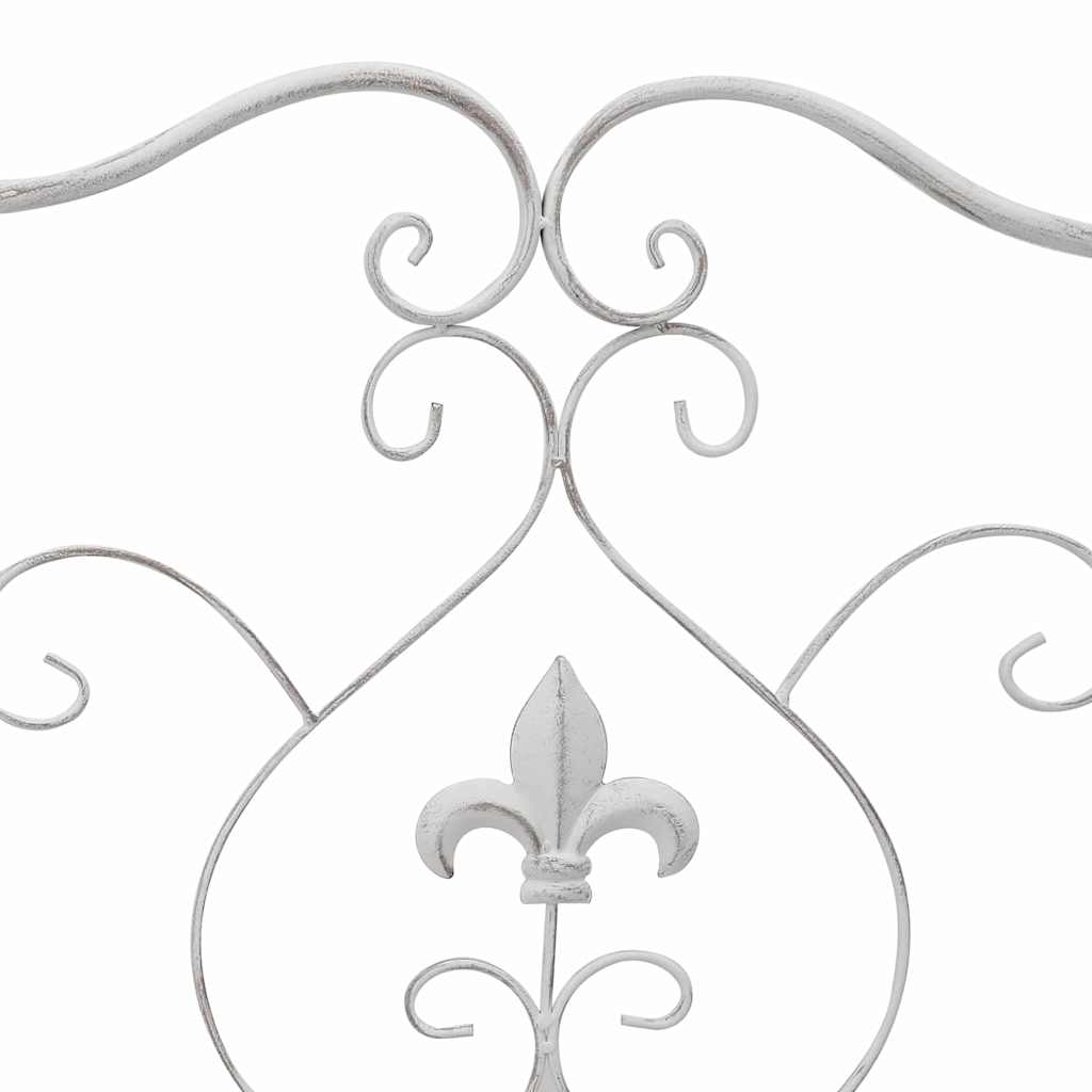 Garden Bench White 104 x 54 x 93cm Steel