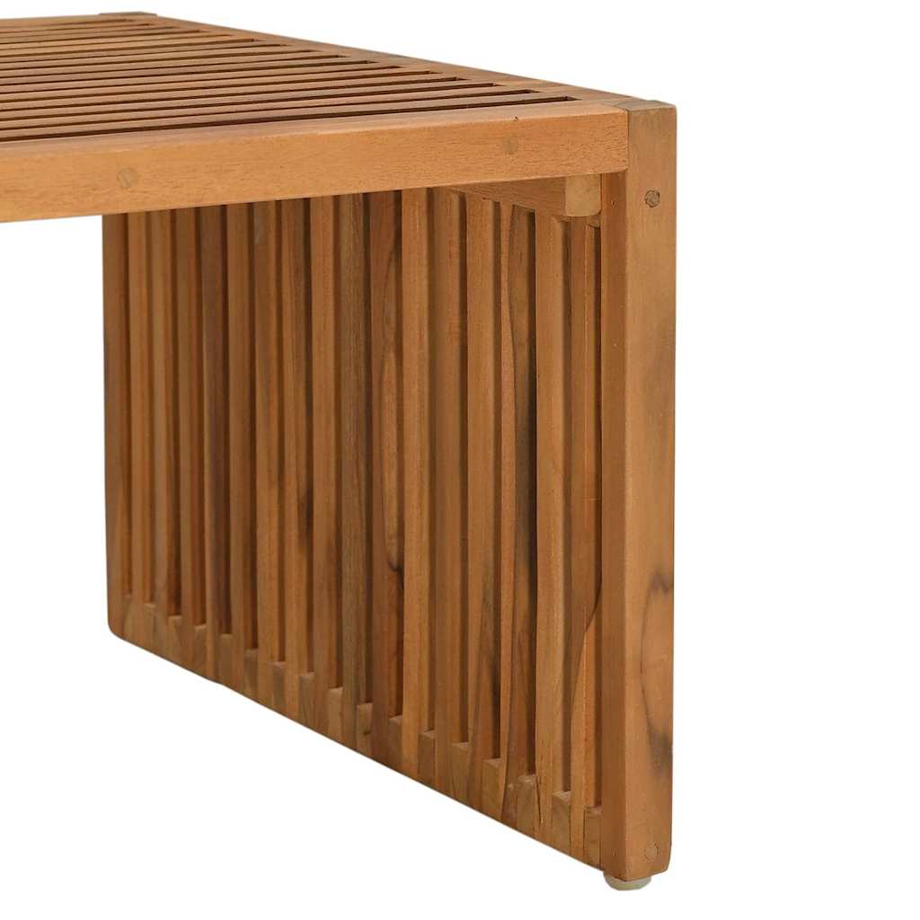 Garden Side Table Manual Brown 90 x 50 x 36 cm Solid teak wood