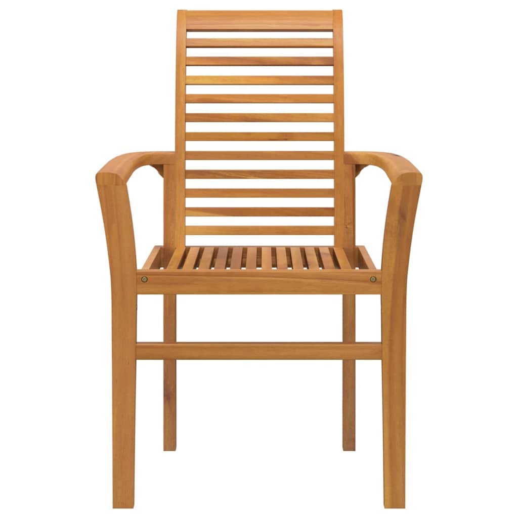 Stacking Garden Chair Brown 62.5 x 54.5 x 95.5 cm