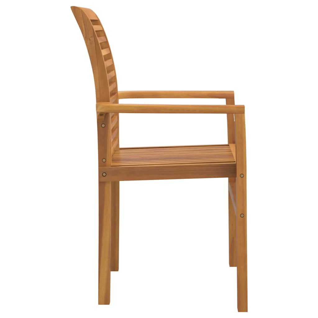 Stacking Garden Chair Brown 62.5 x 54.5 x 95.5 cm