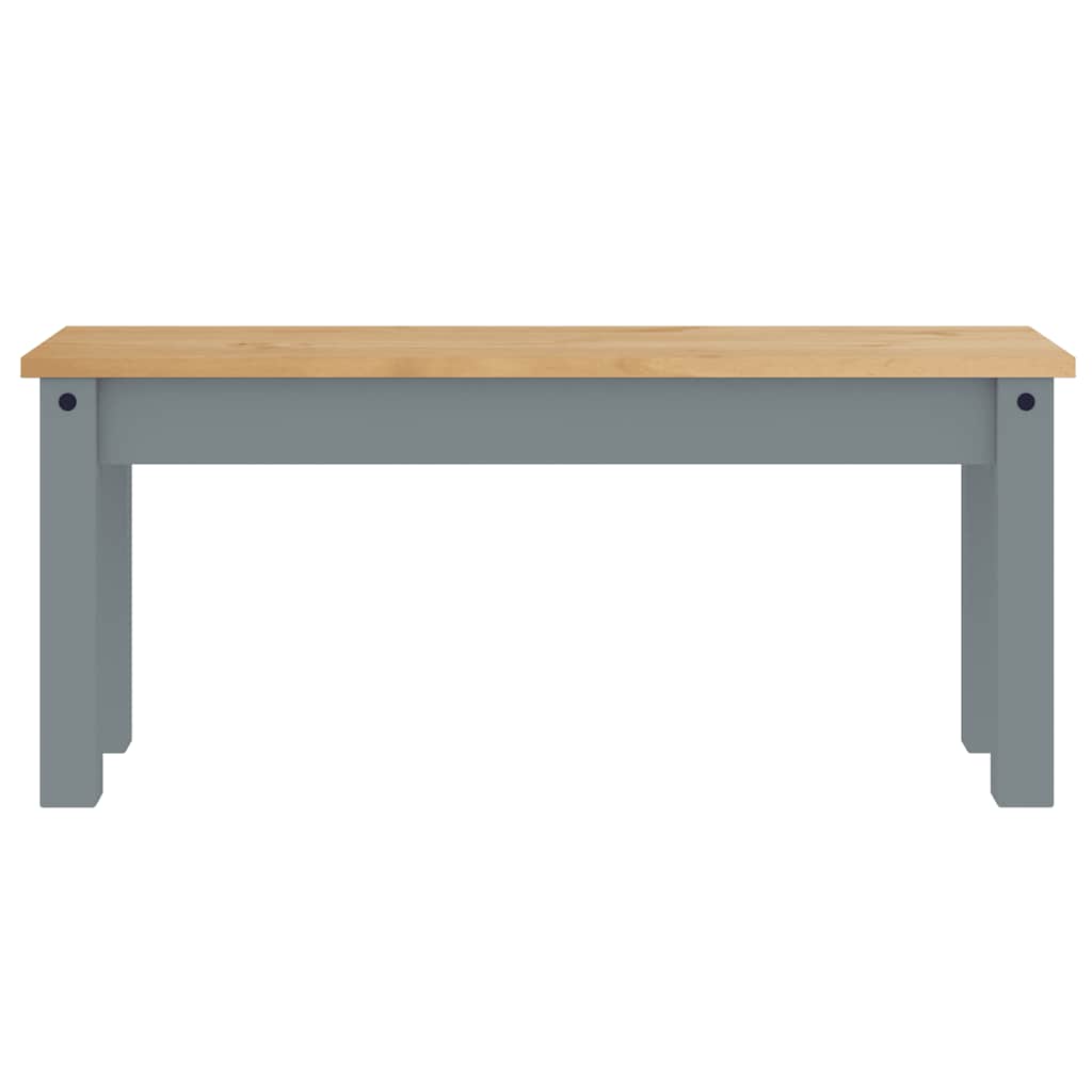 4 Piece Dining Set Panama Grey Solid Wood Pine