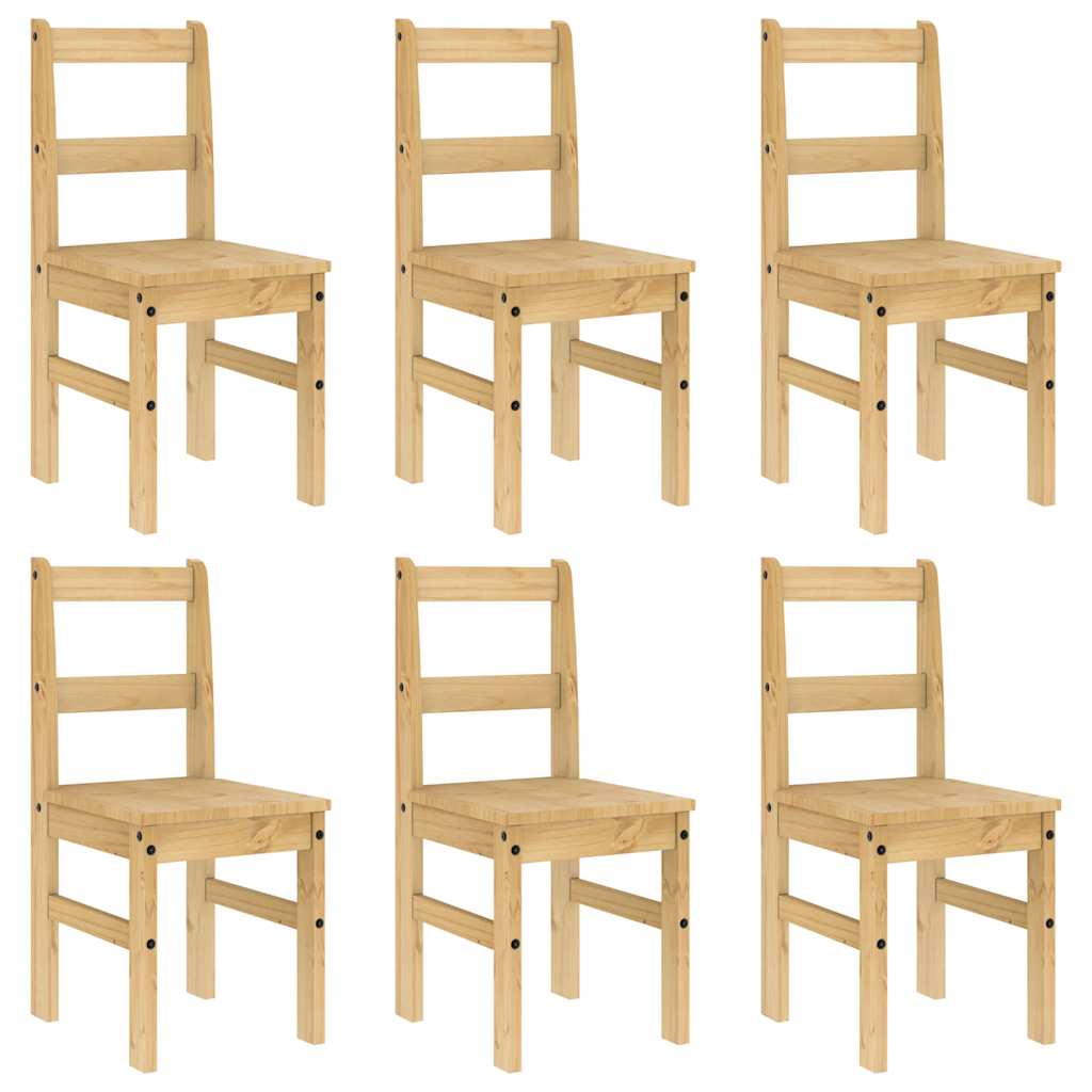 7 Piece Dining Set Panama Solid Wood Pine