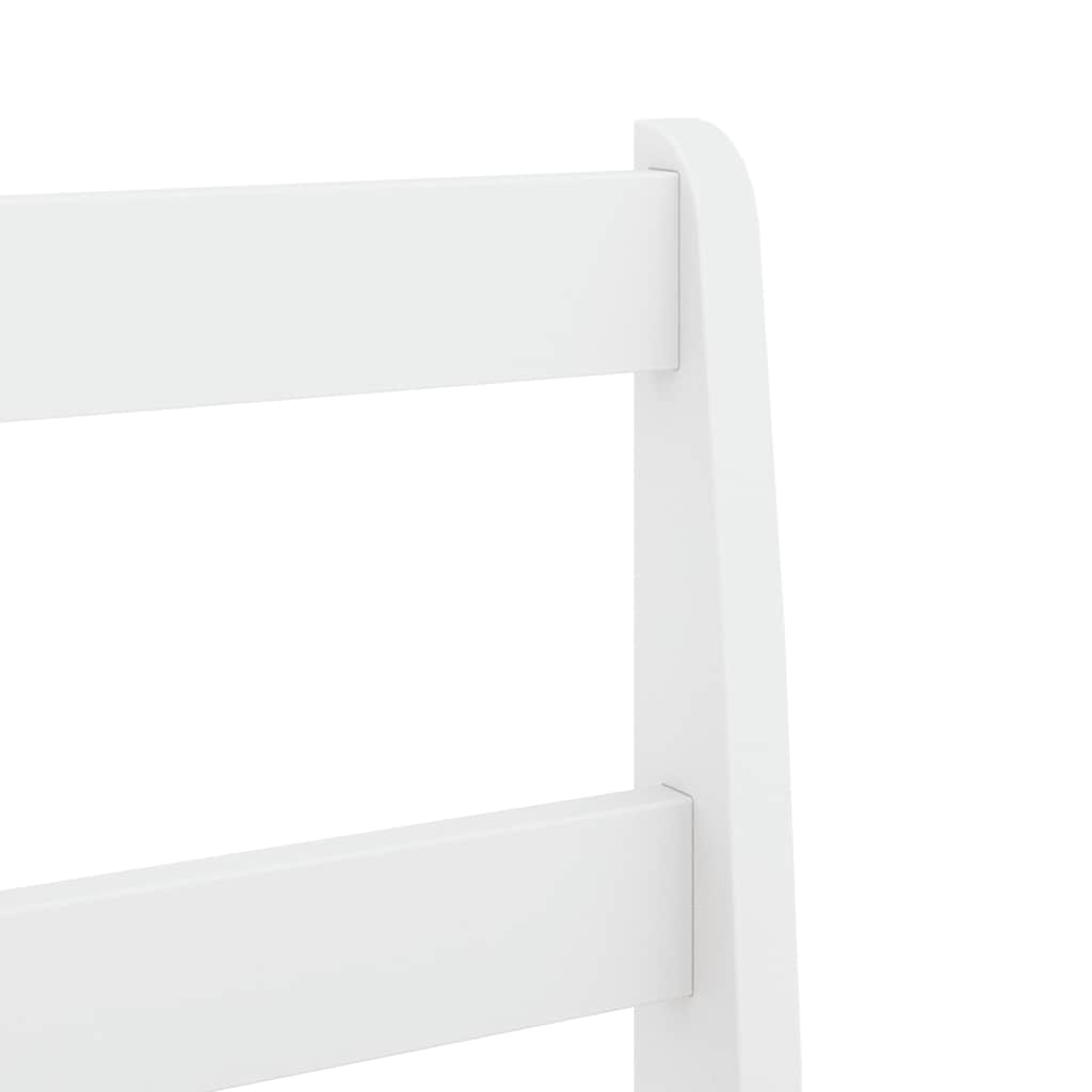 7 Piece Dining Set Panama White Solid Wood Pine