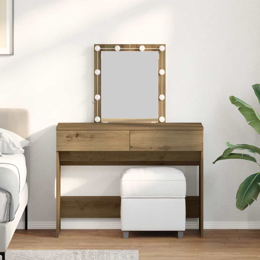 Dressing Table With Led 100X40X130 Cm