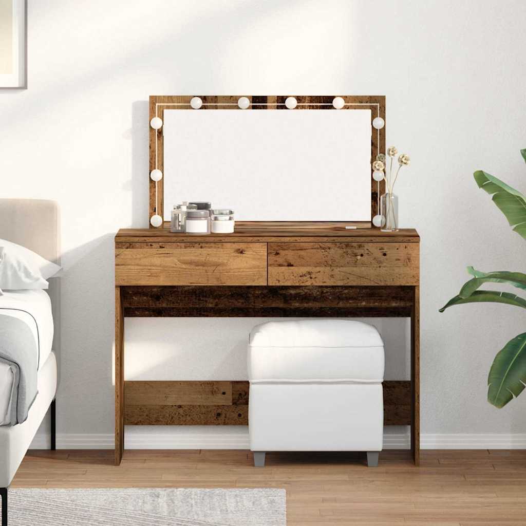 Dressing Table With Led 100X40X120 Cm