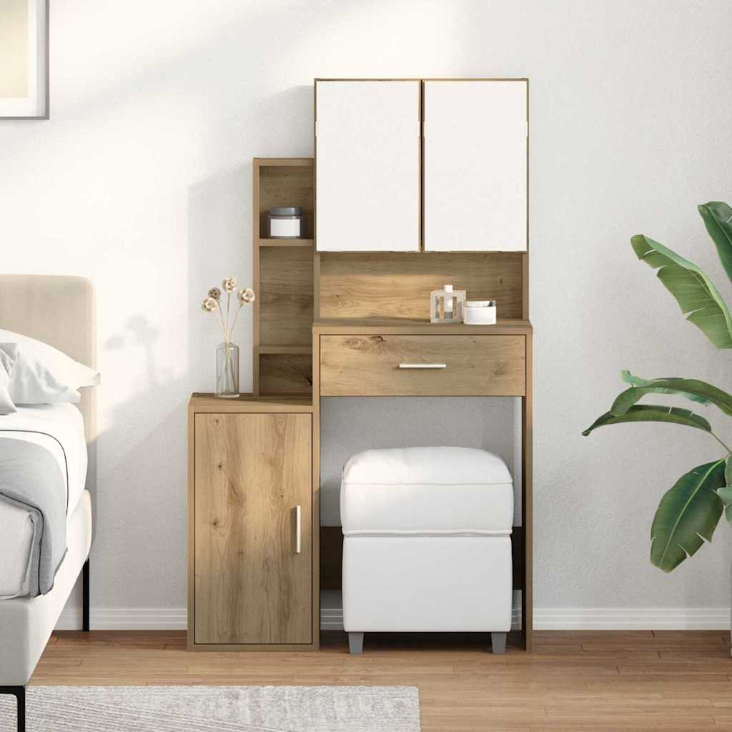 Dressing Table With Cabinet 80X35X132 Cm