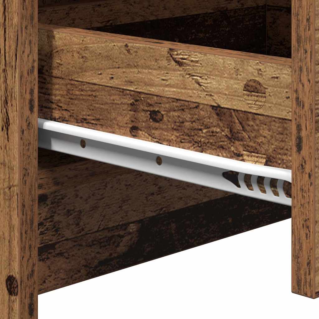 Bedside Cabinet with Old wood 38 x 34 x 61 cm Engineered wood