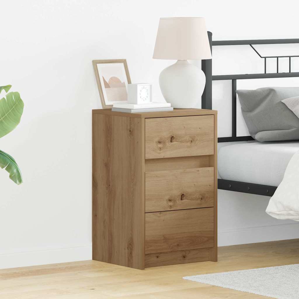 Bedside Cabinet Artisan oak 38 x 34 x 61 cm Engineered wood