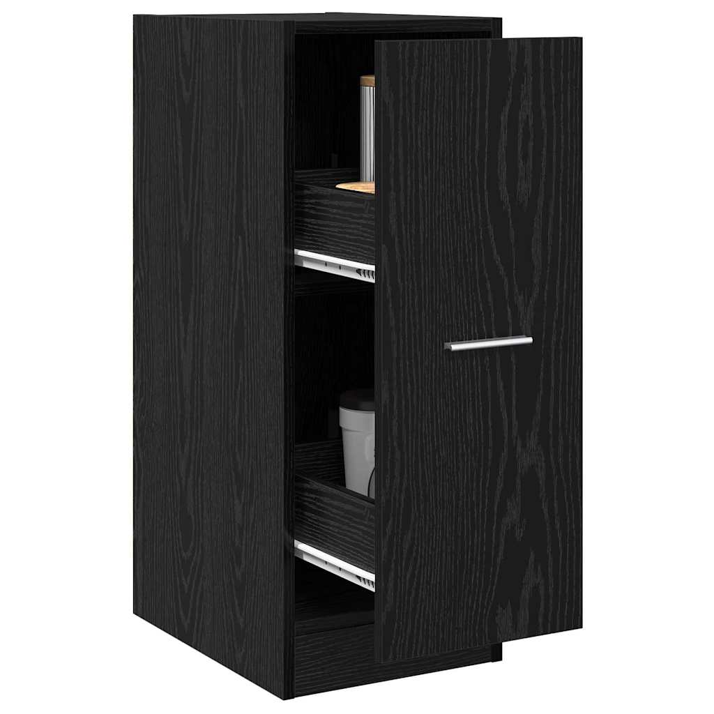 Apothecary Cabinet Black oak 30 x 41 x 77.5 cm Engineered wood