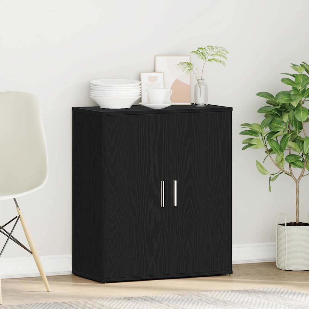 Sideboard Black Oak 60x31x70 cm Engineered Wood