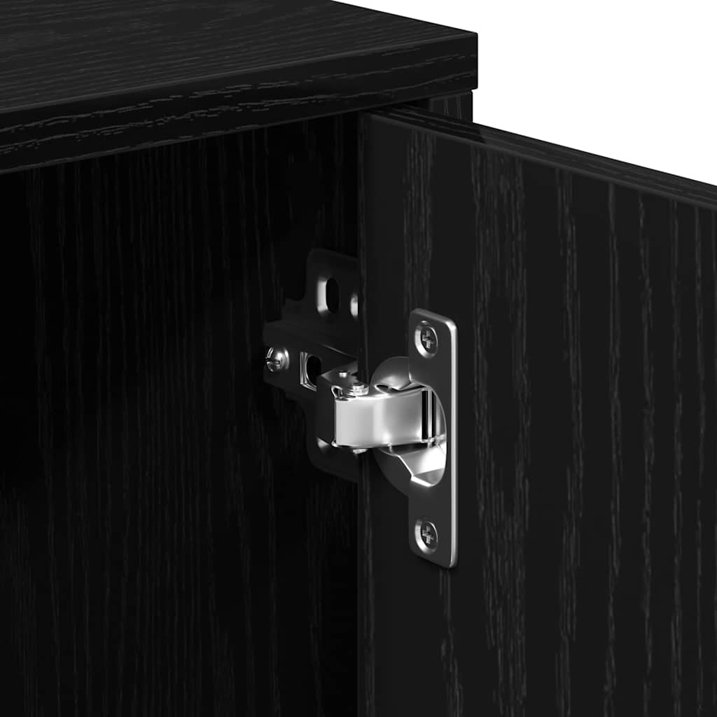 Sideboard Black Oak 60x31x70 cm Engineered Wood