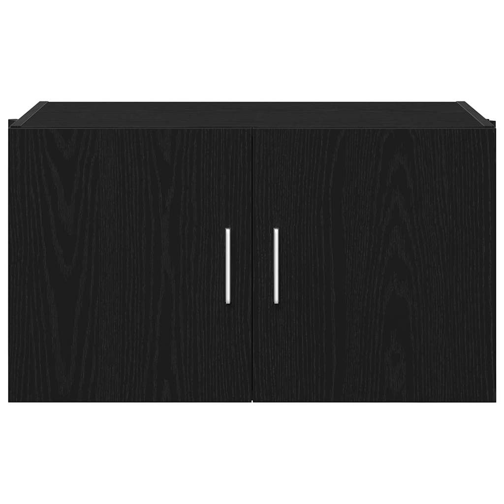 Wall Cabinet Black oak 70 x 42.5 x 40 cm Engineered wood