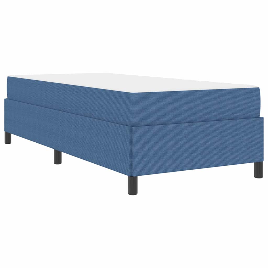 Bed Frame Blue 80 x 200 cm Corduroy fabric