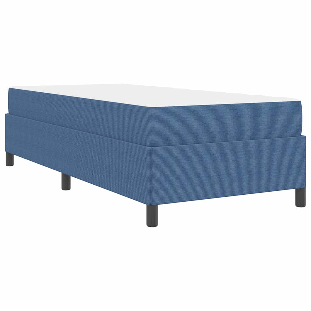 Bed Frame Blue 80 x 200 cm Corduroy fabric