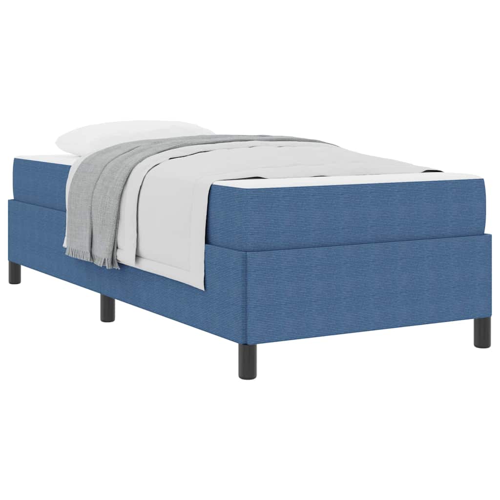 Bed Frame Blue 80 x 200 cm Corduroy fabric