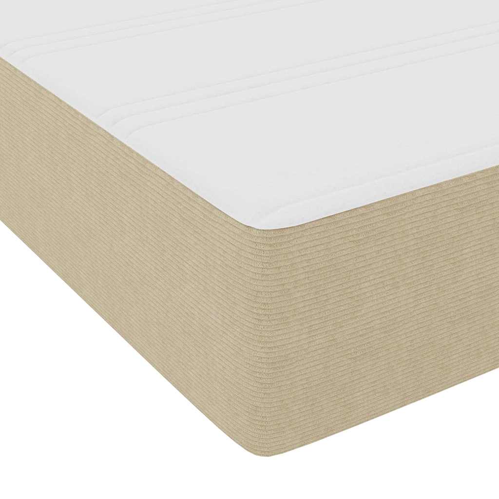 Bed Frame Light green grey 90 x 190 cm Corduroy fabric