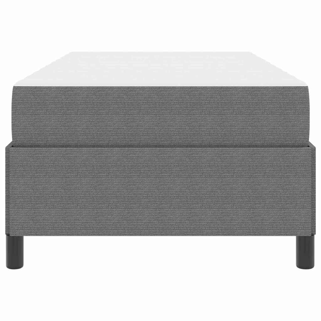 Bed Frame Light grey 90 x 200 cm Corduroy fabric