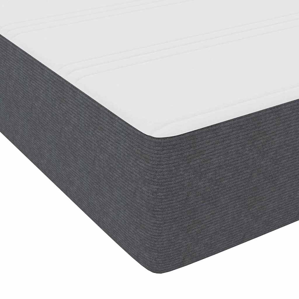 Bed Frame Dark grey 90 x 200 cm Corduroy fabric