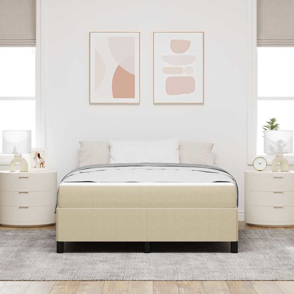 Bed Frame Light green grey 160 x 200 cm Corduroy fabric