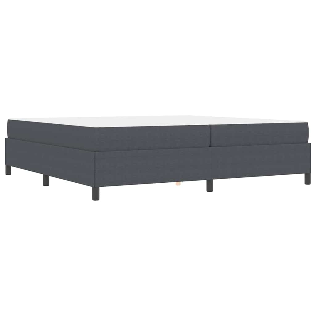 Bed Frame Dark grey 200 x 200 cm Corduroy fabric