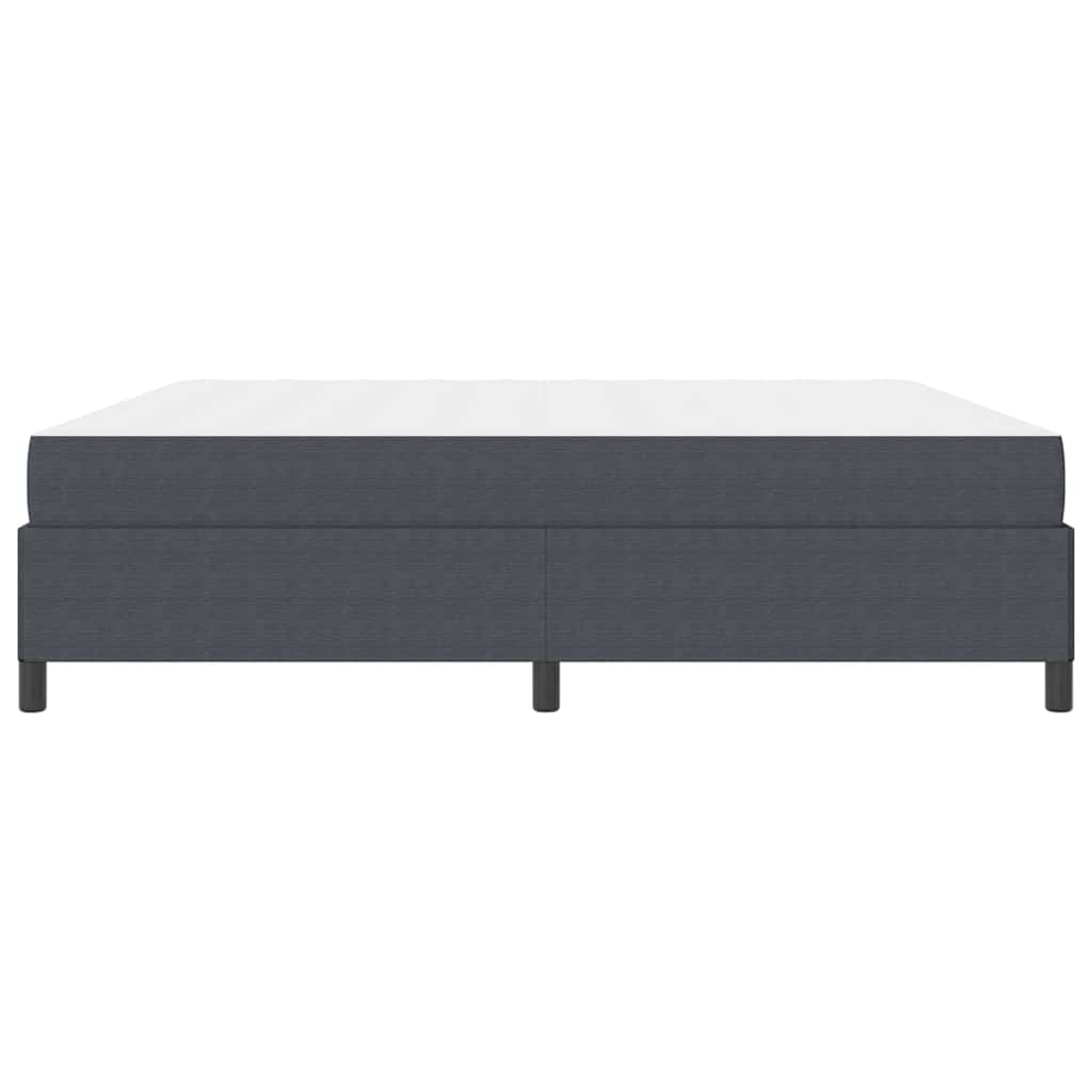 Bed Frame Dark grey 200 x 200 cm Corduroy fabric