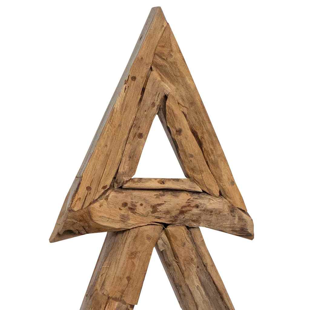 Christmas Tree with Stand Brown 90 cm Solid teak wood