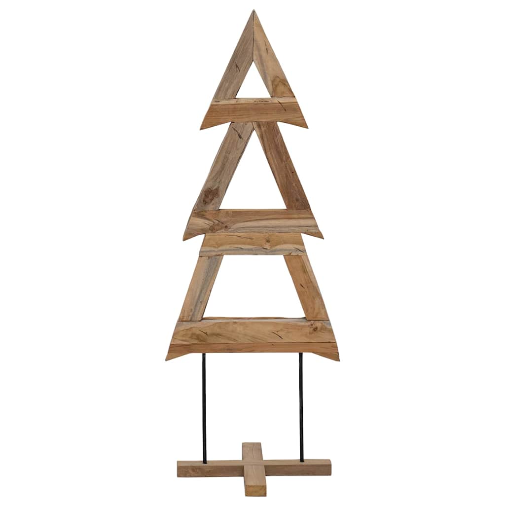 Christmas Tree with Stand Brown 90 cm Solid teak wood