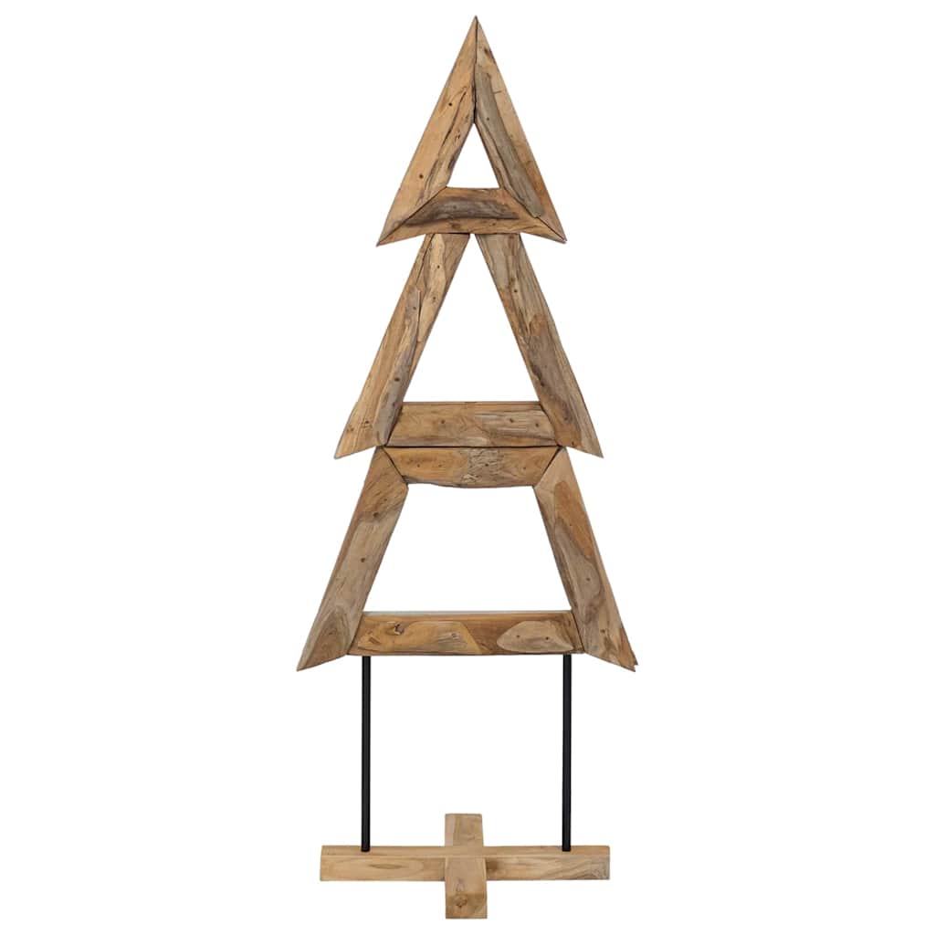Christmas Tree with Stand Brown 150 cm Solid teak wood