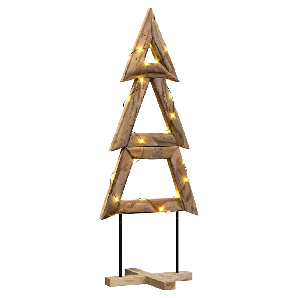 Christmas Tree with Stand Brown 150 cm Solid teak wood