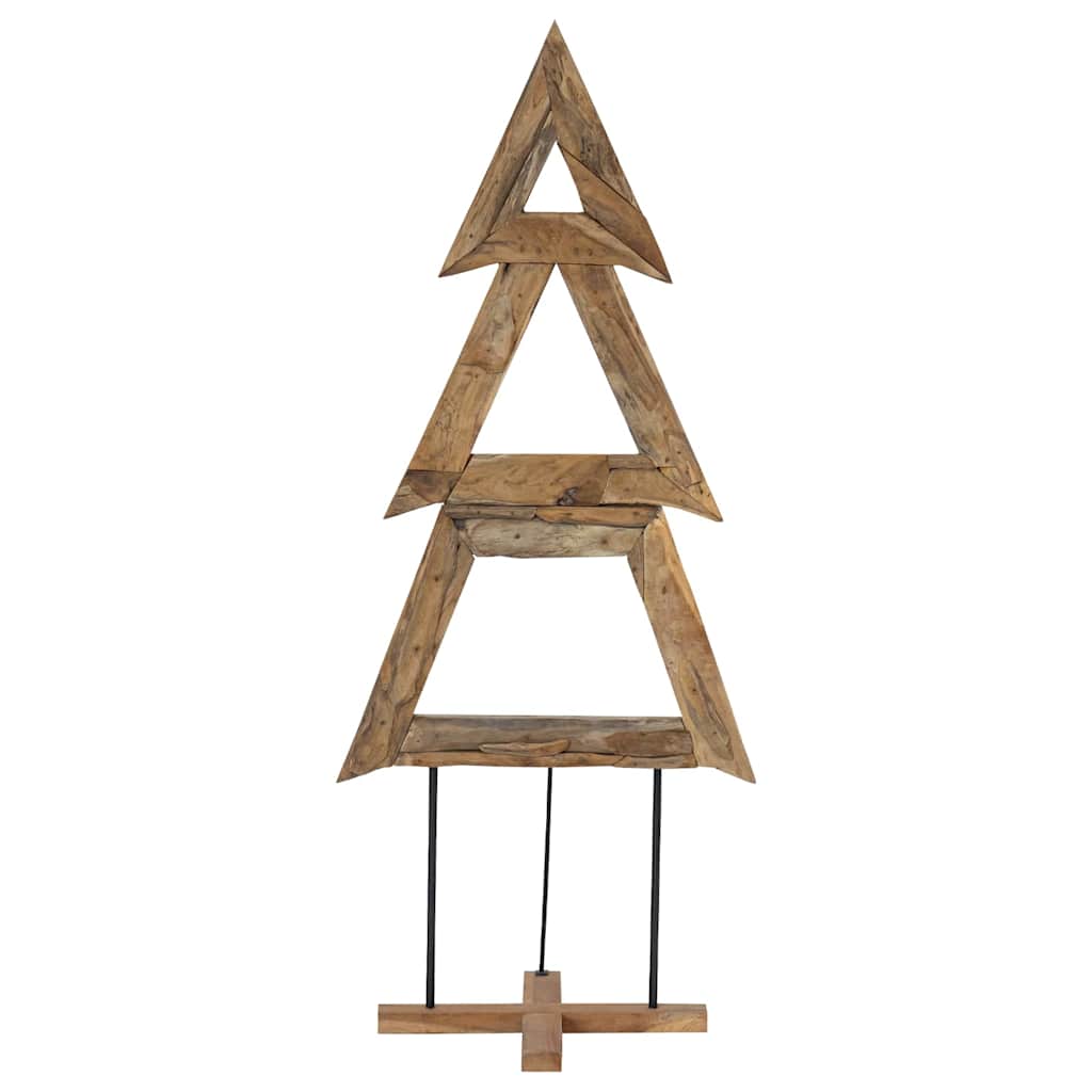 Christmas Tree with Stand Brown 180 cm Solid teak wood