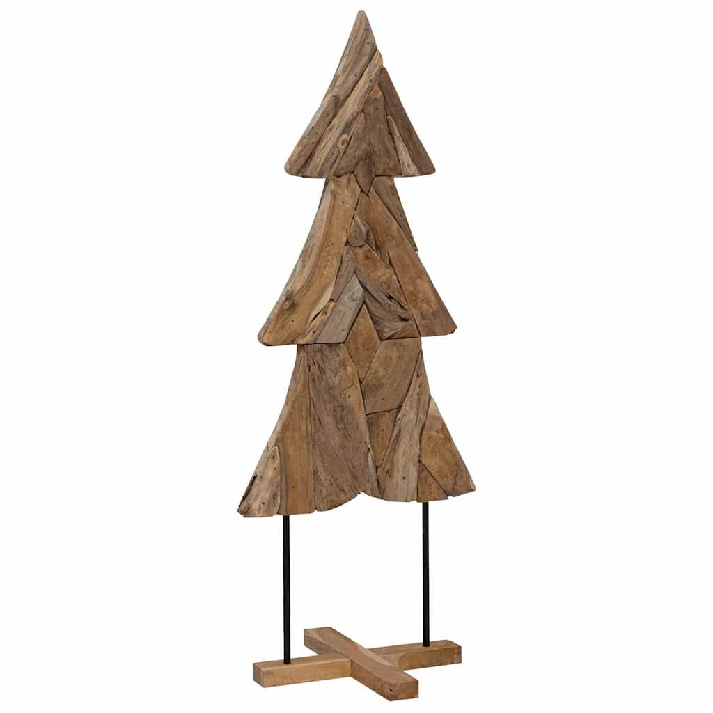 Christmas Tree with Stand Brown 150 cm Solid teak wood