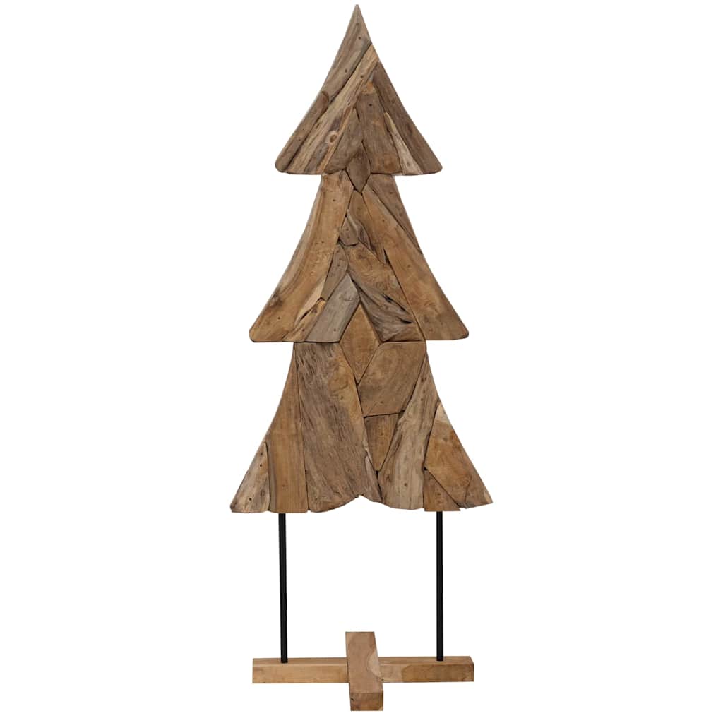 Christmas Tree with Stand Brown 150 cm Solid teak wood