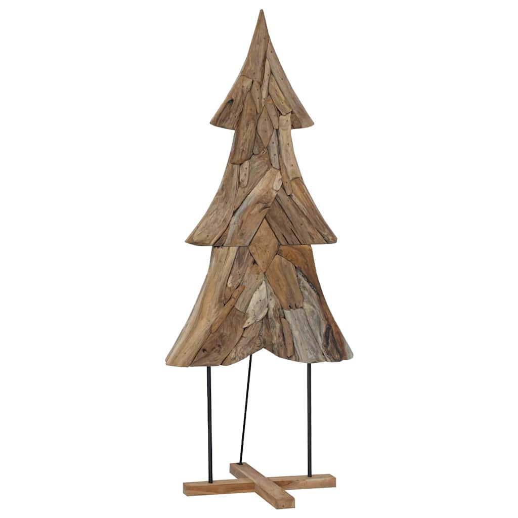 Christmas Tree with Stand Brown 180 cm Solid teak wood