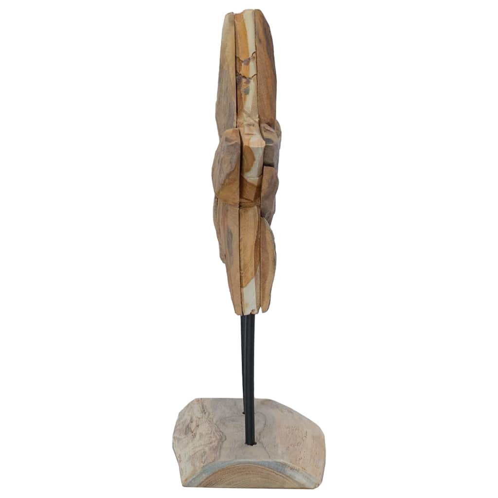 Christmas Star Brown 30 x 5 x 45 cm Solid Teak Wood