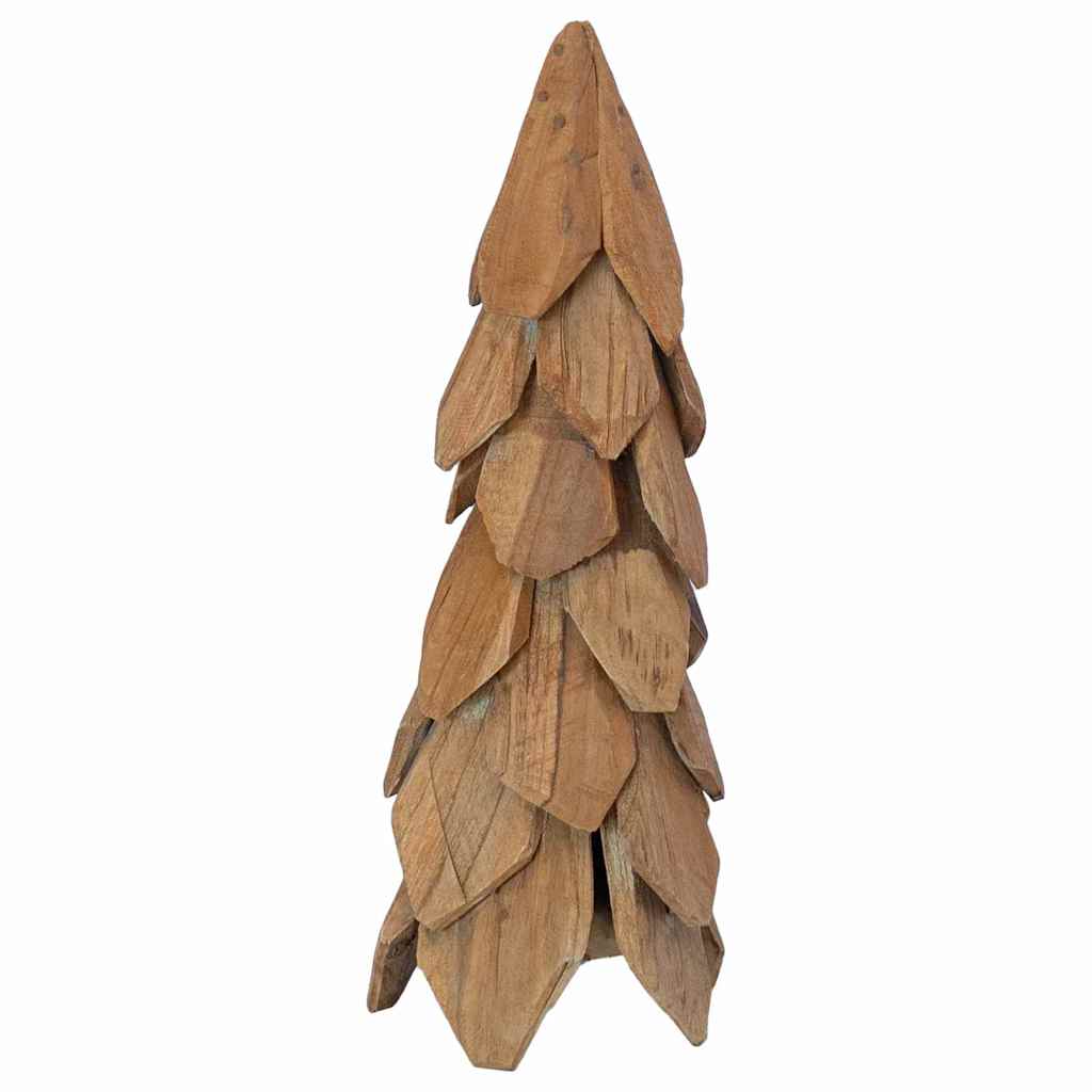 Christmas Tree with Stand Brown 50 cm Solid teak wood