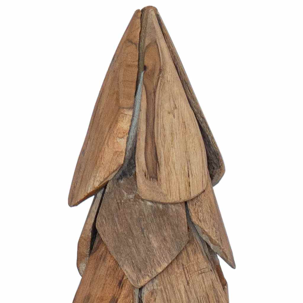 Christmas Tree with Stand Brown 80 cm Solid teak wood
