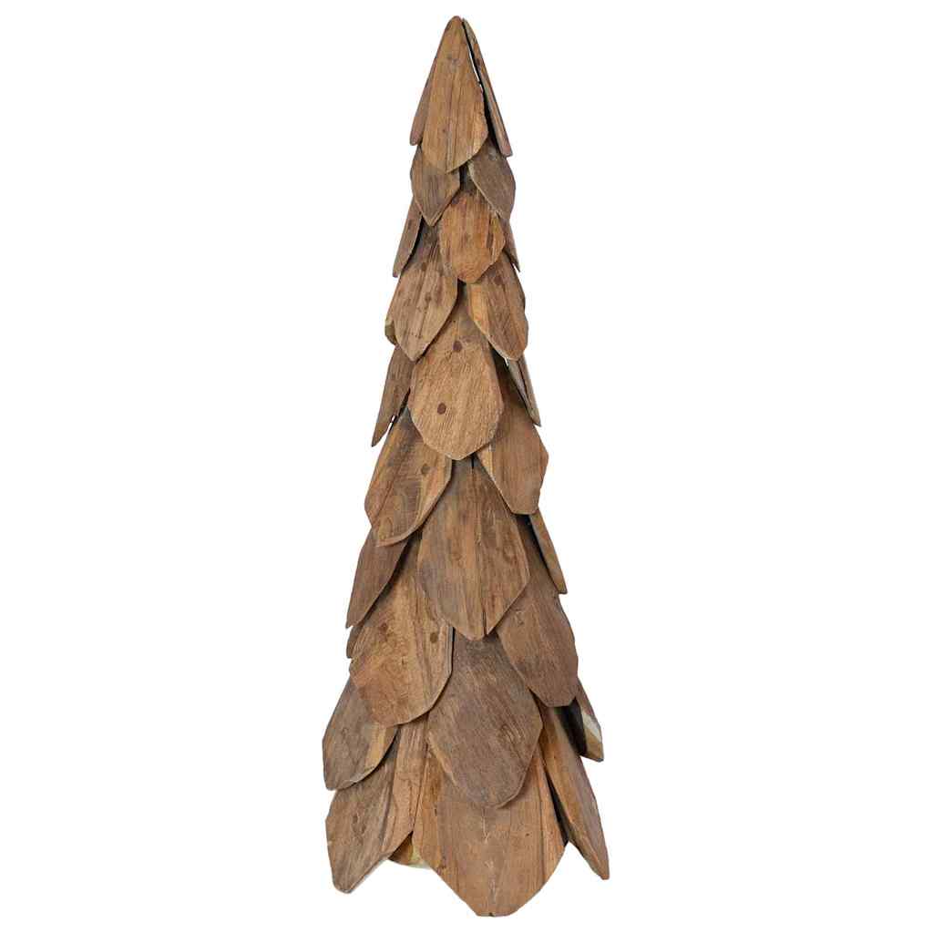 Christmas Tree with Stand Brown 80 cm Solid teak wood