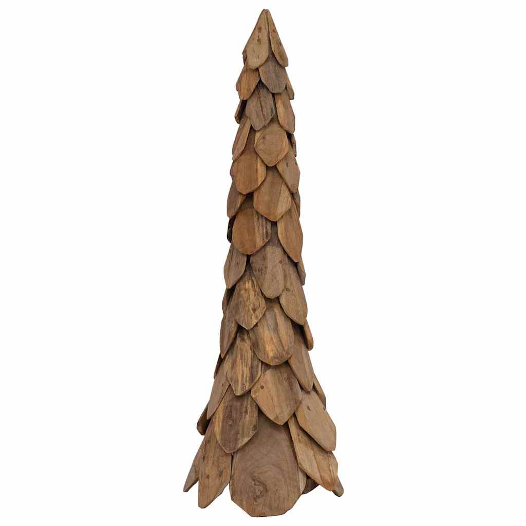 Christmas Tree with Stand Brown 110 cm Solid teak wood