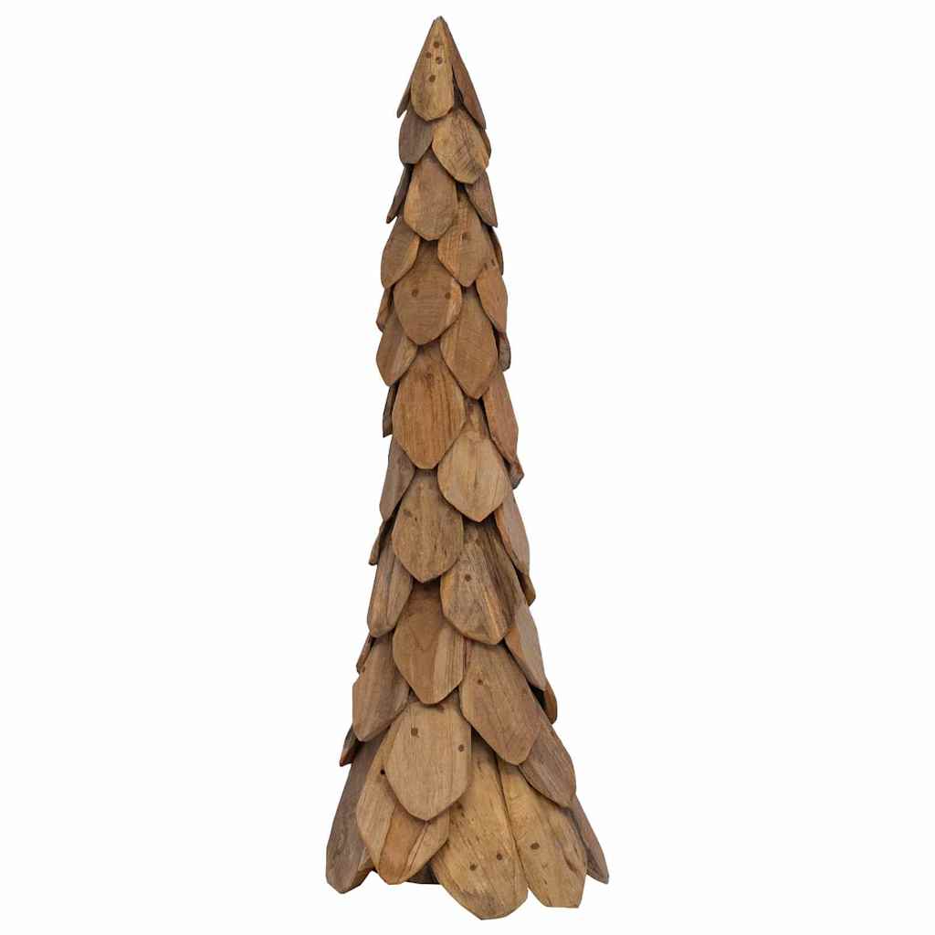 Christmas Tree with Stand Brown 110 cm Solid teak wood