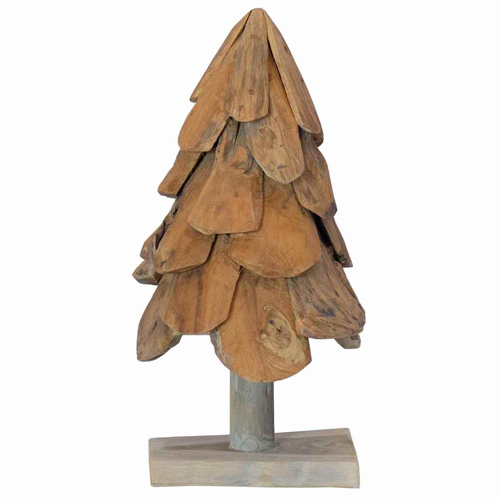 Christmas Tree with Stand Brown 60 cm Solid teak wood