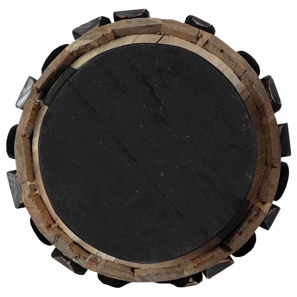 Christmas Tree with Stand Brown 90 cm Solid teak wood