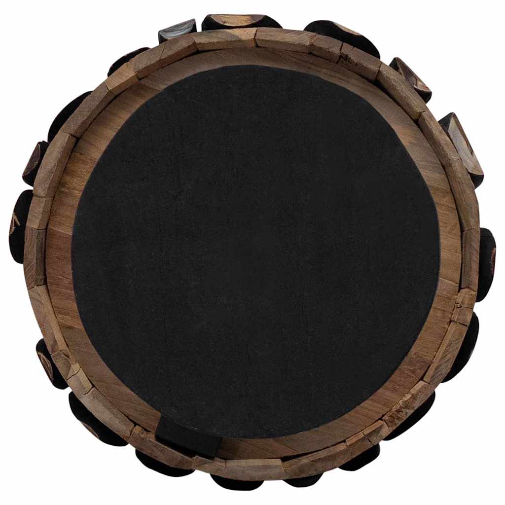 Christmas Tree with Stand Brown 120 cm Solid teak wood