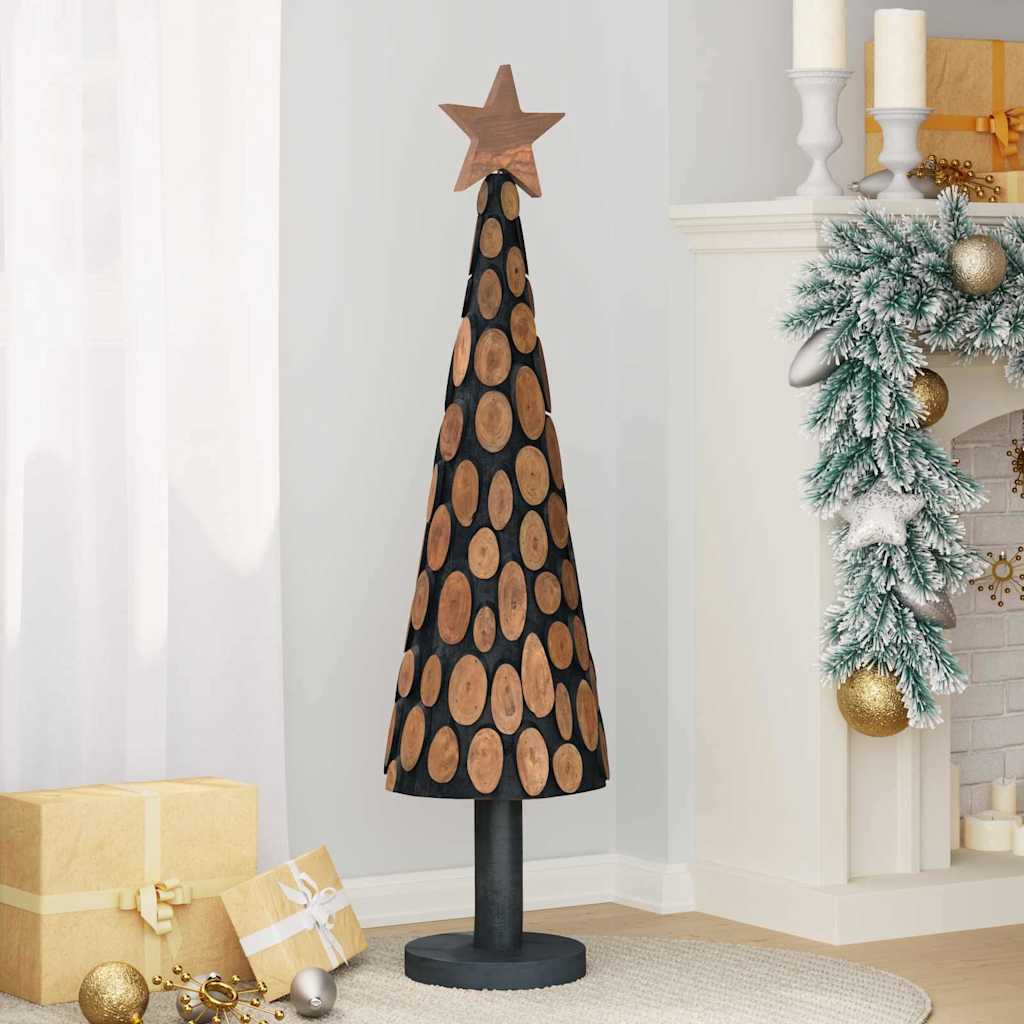 Christmas Tree with Stand Brown 120 cm Solid teak wood