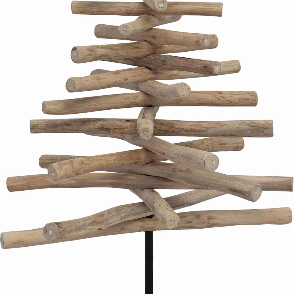 Christmas Tree with Stand Brown 120 cm Solid teak wood