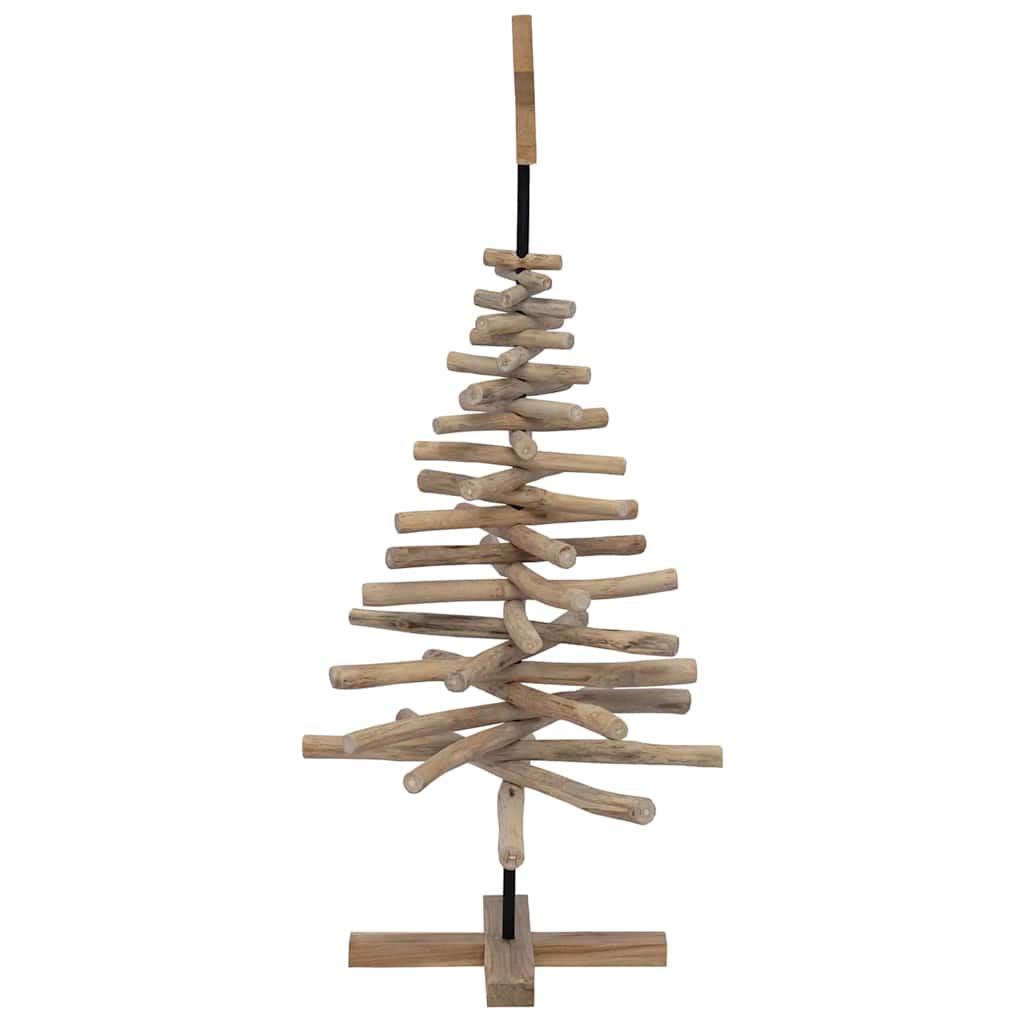 Christmas Tree with Stand Brown 120 cm Solid teak wood