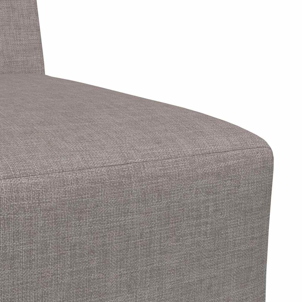 Modular Sofa Unit Armless 2 pcs Taupe 55 x 74 x 82 cm Fabric
