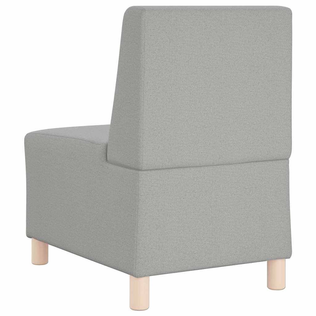 Modular Sofa Unit Armless 2 pcs Cloud Grey 55 x 74 x 82 cm