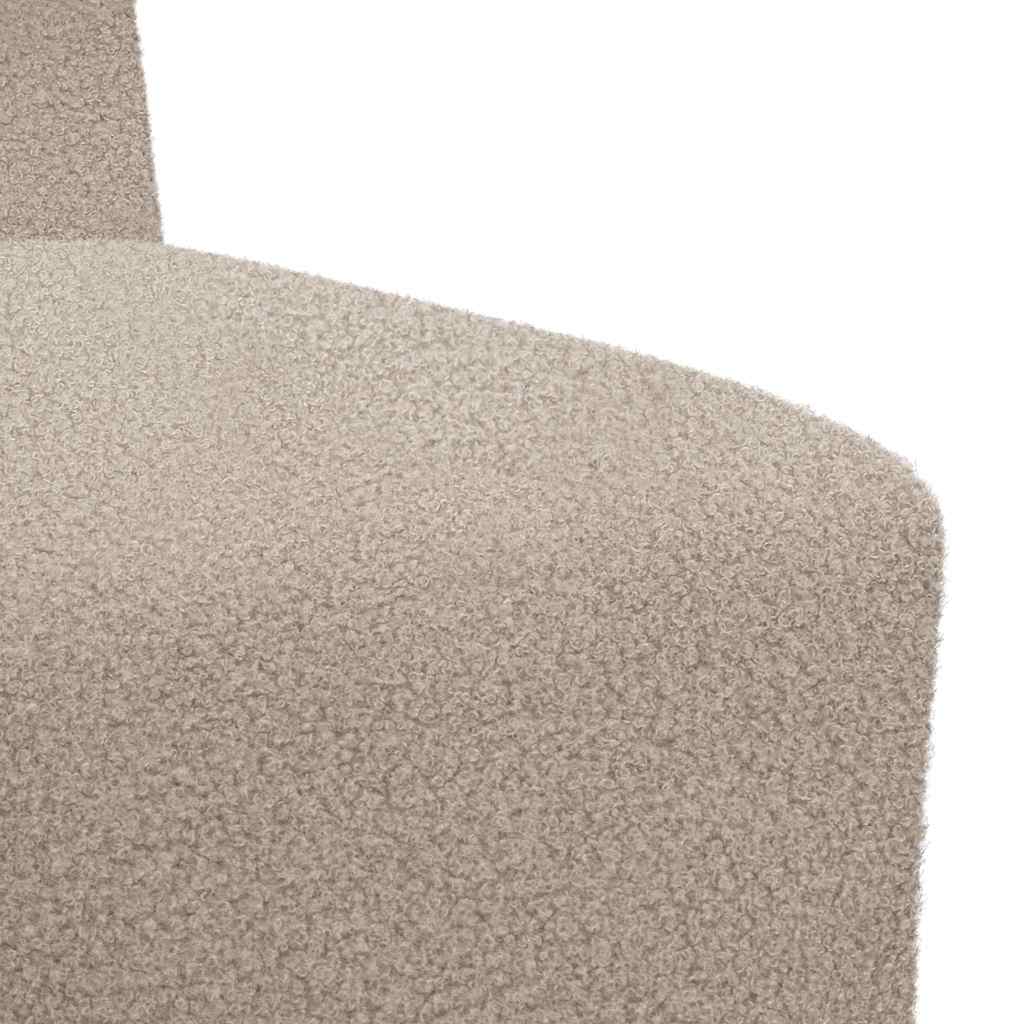 Modular Sofa Unit Armless 3 pcs Light Grey 55 x 74 x 82 cm